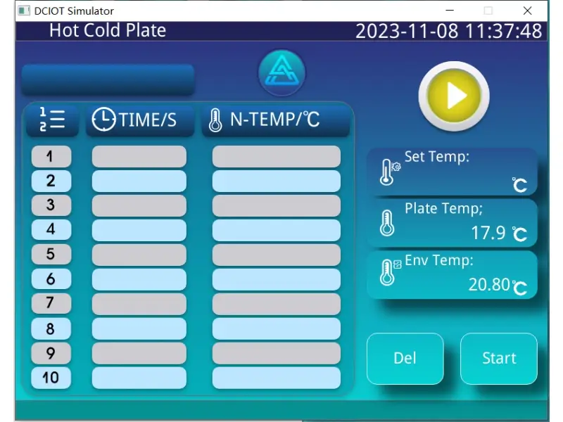 hot cold plate test